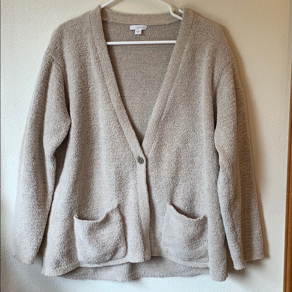 J.Jill Sweater • one button cardigan